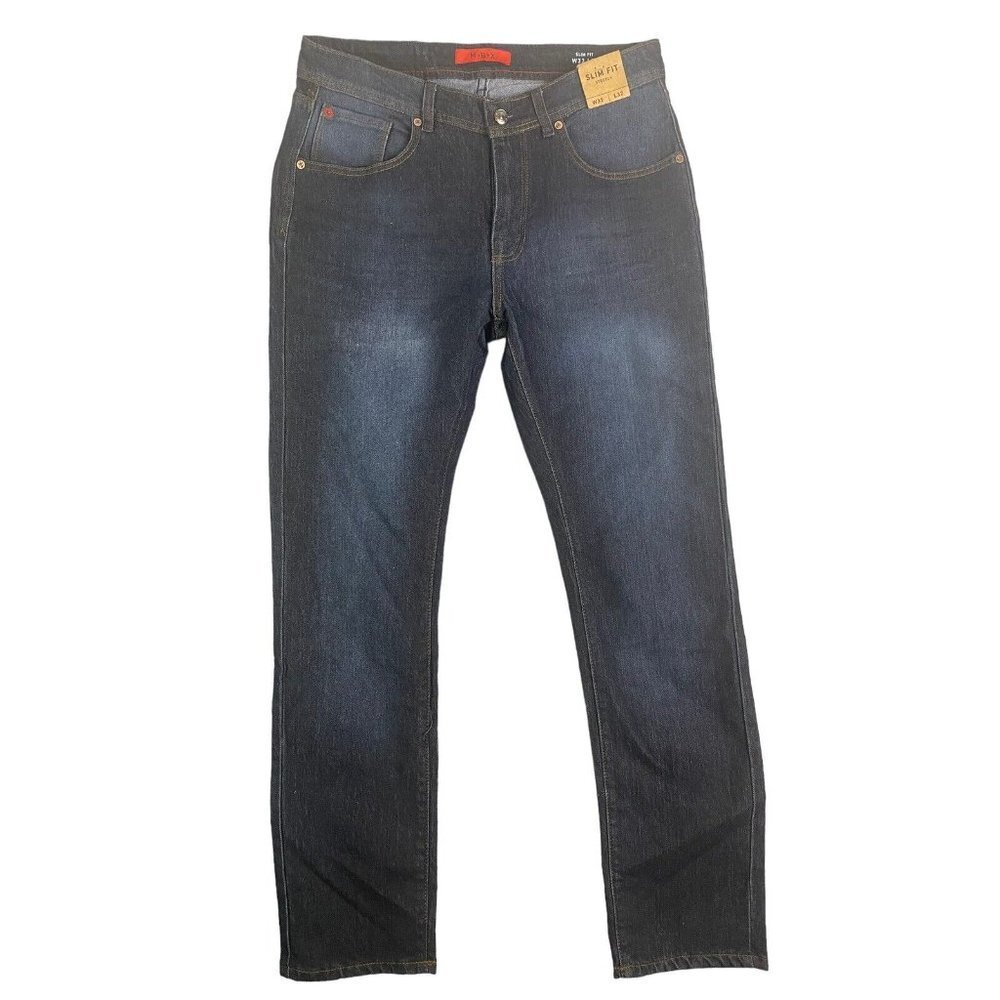 MBX Men's Slim Fit Stretch Jeans Hermosa Dark Blue Denim Size‎ 30x30